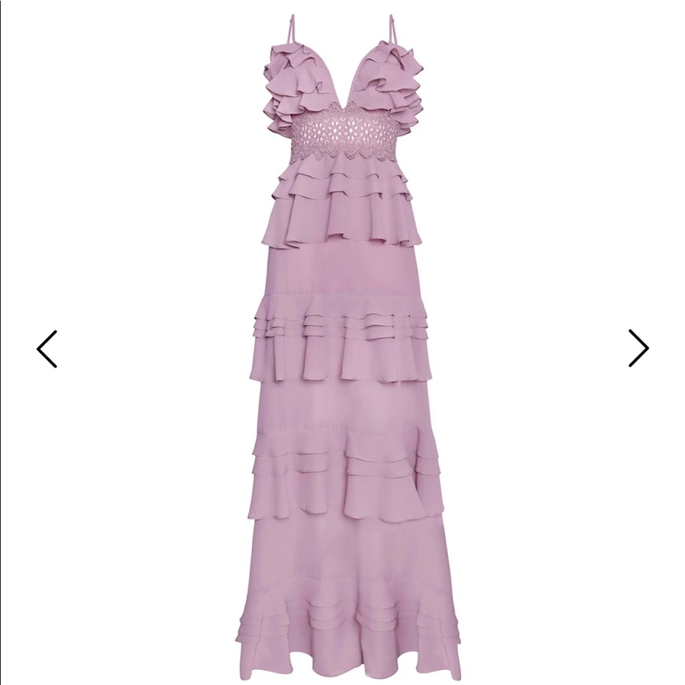 True Decadence lilac tiered ruffle dress. New with tags.